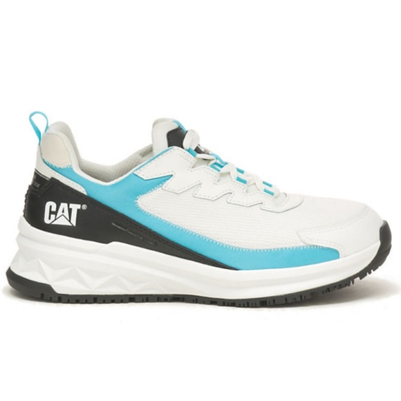 CAT CATERPILLAR STREAMLINE RUNNER CCT  BRIGHT EH WHITE & BLUE SNEAKERS SIZE 7 - Picture 1 of 6